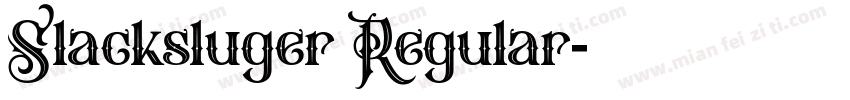 Slacksluger Regular字体转换